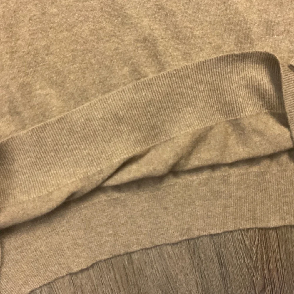 Vintage Johnston & Murphy Silk Angora Blend V-Neck Sweater‎ Mens XL Tan Classic